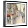 Touring Paris Couple III-Julia Purinton-Framed Art Print