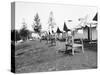 Tourist accommodations in upper Geyser Basin, Yellowstone Park, 1903-Frances Benjamin Johnston-Stretched Canvas