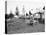 Tourist accommodations in upper Geyser Basin, Yellowstone Park, 1903-Frances Benjamin Johnston-Stretched Canvas