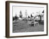 Tourist accommodations in upper Geyser Basin, Yellowstone Park, 1903-Frances Benjamin Johnston-Framed Photographic Print