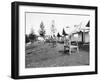 Tourist accommodations in upper Geyser Basin, Yellowstone Park, 1903-Frances Benjamin Johnston-Framed Photographic Print