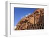Tourist around the Urn Tomb, Royal Tombs, Petra, UNESCO World Heritage Site, Jordan, Middle East-Eleanor Scriven-Framed Photographic Print