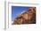 Tourist around the Urn Tomb, Royal Tombs, Petra, UNESCO World Heritage Site, Jordan, Middle East-Eleanor Scriven-Framed Photographic Print