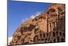 Tourist around the Urn Tomb, Royal Tombs, Petra, UNESCO World Heritage Site, Jordan, Middle East-Eleanor Scriven-Mounted Photographic Print