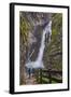 Tourist at Savica Waterfall Near Lake Bohinj, Triglav National Park, Julian Alps, Slovenia, Europe-Matthew Williams-Ellis-Framed Photographic Print