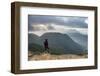 Tourist at the Top of Sibayak Volcano at Sunrise, Berastagi (Brastagi), North Sumatra, Indonesia-Matthew Williams-Ellis-Framed Photographic Print