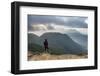 Tourist at the Top of Sibayak Volcano at Sunrise, Berastagi (Brastagi), North Sumatra, Indonesia-Matthew Williams-Ellis-Framed Photographic Print