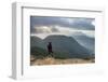 Tourist at the Top of Sibayak Volcano at Sunrise, Berastagi (Brastagi), North Sumatra, Indonesia-Matthew Williams-Ellis-Framed Photographic Print