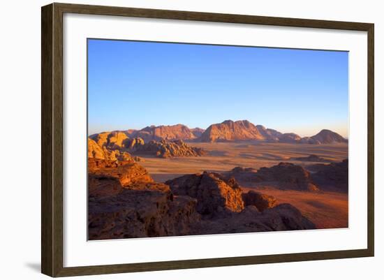 Tourist at Wadi Rum, Jordan, Middle East-Neil Farrin-Framed Photographic Print