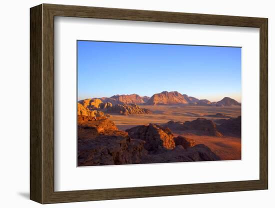 Tourist at Wadi Rum, Jordan, Middle East-Neil Farrin-Framed Photographic Print