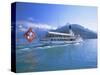 Tourist Boat Crossing the Lake, Lake Geneva (Lac Leman), Switzerland, Europe-Gavin Hellier-Stretched Canvas