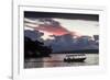 Tourist boat driving back home at sunset in Port Vila, Efate, Vanuatu, Pacific-Michael Runkel-Framed Photographic Print