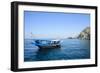 Tourist Boat in Form of a Dhow Sailing in the Khor Ash-Sham Fjord, Musandam, Oman, Middle East-Michael Runkel-Framed Photographic Print