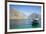 Tourist Boat in Form of a Dhow Sailing in the Khor Ash-Sham Fjord, Musandam, Oman, Middle East-Michael Runkel-Framed Photographic Print