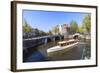 Tourist Boat on the Keizersgracht Canal, Amsterdam, Netherlands, Europe-Amanda Hall-Framed Photographic Print