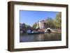 Tourist Boat on the Keizersgracht Canal, Amsterdam, Netherlands, Europe-Amanda Hall-Framed Photographic Print