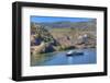 Tourist boat, vineyards and the Douro River, Alto Douro Wine Valley, UNESCO World Heritage Site, Po-Richard Maschmeyer-Framed Photographic Print