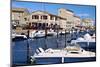 Tourist Boats in Marina in Marseillan Harbor, Herault, Languedoc-Roussillon Region, France, Europe-Guy Thouvenin-Mounted Photographic Print