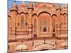 Tourist by Window of Hawa Mahal, Palace of Winds, Jaipur, Rajasthan, India-Keren Su-Mounted Photographic Print