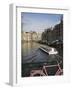 Tourist Canal Boat on the Herengracht Canal, Amsterdam, Netherlands, Europe-Amanda Hall-Framed Photographic Print