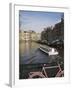 Tourist Canal Boat on the Herengracht Canal, Amsterdam, Netherlands, Europe-Amanda Hall-Framed Photographic Print