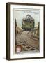 Tourist Car on the Mount Lowe Railway, California-null-Framed Giclee Print