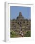 Tourist Crowds at the Buddhist Monument, Borobudur, Java, Indonesia, Southeast Asia-Harding Robert-Framed Photographic Print