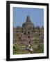 Tourist Crowds at the Buddhist Monument, Borobudur, Java, Indonesia, Southeast Asia-Harding Robert-Framed Photographic Print