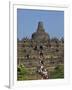 Tourist Crowds at the Buddhist Monument, Borobudur, Java, Indonesia, Southeast Asia-Harding Robert-Framed Photographic Print