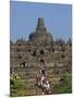 Tourist Crowds at the Buddhist Monument, Borobudur, Java, Indonesia, Southeast Asia-Harding Robert-Mounted Photographic Print