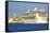 Tourist Cruise Liner and Vaporetto Sailing on Bacino Di San Marco-Guy-Framed Stretched Canvas