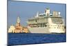 Tourist Cruise Liner and Vaporetto Sailing on Bacino Di San Marco-Guy-Mounted Photographic Print