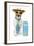 Tourist Dog With A Hat A Tie And A Case-Javier Brosch-Framed Photographic Print