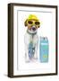 Tourist Dog With Hat And A Bag-Javier Brosch-Framed Photographic Print