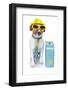 Tourist Dog With Hat And A Bag-Javier Brosch-Framed Photographic Print