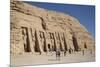 Tourist Enjoying the Site, Hathor Temple of Queen Nefertari, Abu Simbel-Richard Maschmeyer-Mounted Photographic Print
