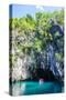 Tourist Entering a Little Rowboat, Puerto Princessa Underground River, Palawan, Philippines-Michael Runkel-Stretched Canvas