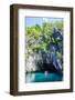 Tourist Entering a Little Rowboat, Puerto Princessa Underground River, Palawan, Philippines-Michael Runkel-Framed Photographic Print