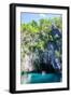 Tourist Entering a Little Rowboat, Puerto Princessa Underground River, Palawan, Philippines-Michael Runkel-Framed Photographic Print