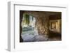 Tourist Exploring the Tunnels at the Greek Ruins-Matthew Williams-Ellis-Framed Photographic Print