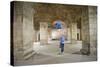 Tourist Exploring the Underground Halls at Diocletian's Palace-Matthew Williams-Ellis-Stretched Canvas