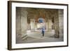 Tourist Exploring the Underground Halls at Diocletian's Palace-Matthew Williams-Ellis-Framed Photographic Print