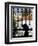 Tourist Gazes at Historic House through Iron Grillwork of Church, Lisbon, Portugal-Merrill Images-Framed Premium Photographic Print