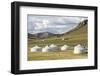 Tourist ger camp and Khangai mountains, Burentogtokh district, Hovsgol province, Mongolia, Central-Francesco Vaninetti-Framed Photographic Print