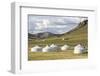 Tourist ger camp and Khangai mountains, Burentogtokh district, Hovsgol province, Mongolia, Central-Francesco Vaninetti-Framed Photographic Print