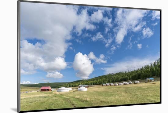 Tourist ger camp, Burentogtokh district, Hovsgol province, Mongolia, Central Asia, Asia-Francesco Vaninetti-Mounted Photographic Print