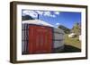 Tourist Ger Camp in Front of Rocky Outcrop in Fine Weather in Summer, Central Mongolia, Mongolia-Eleanor Scriven-Framed Photographic Print