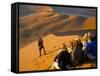 Tourist Group, Dune 45, Namib Naukluft Park, Namibia, Africa-Storm Stanley-Framed Stretched Canvas