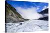 Tourist Hiking on Fox Glacier, Westland Tai Poutini National Park, South Island-Michael Runkel-Stretched Canvas