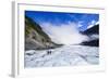 Tourist Hiking on Fox Glacier, Westland Tai Poutini National Park, South Island-Michael Runkel-Framed Photographic Print